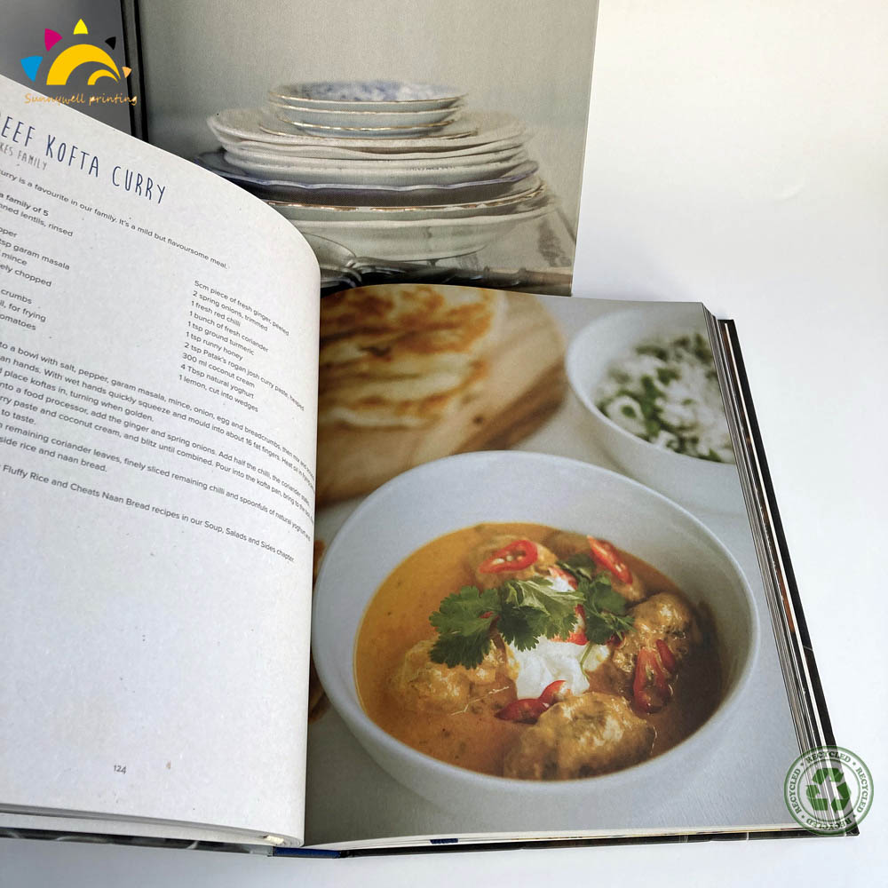 Casebound Rezeptbuch Kochbuch -Buchdruck