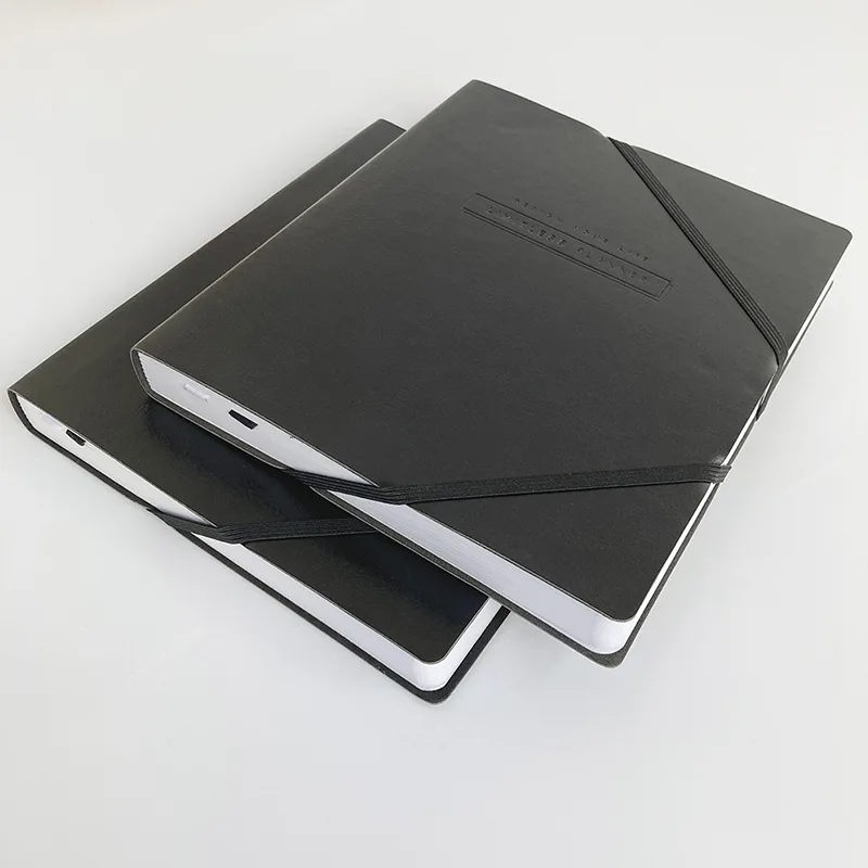 Drucken von elastischen Moleskin-Notizbüchern