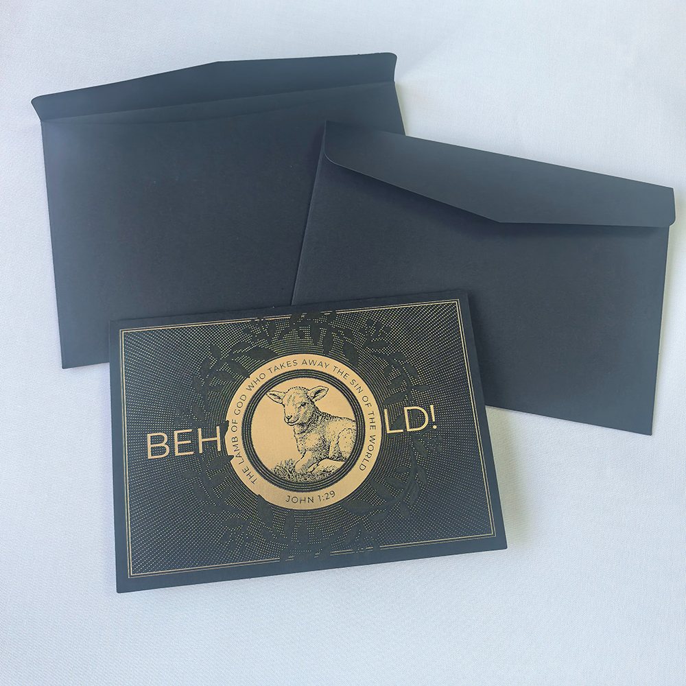 Ordner-Weihnachtskarten mit individuell gestaltetem Umschlag