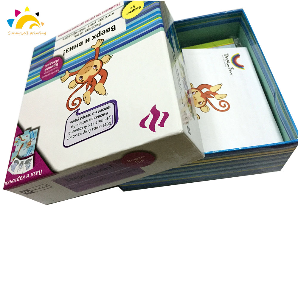 Drucken der Spielkarte mit Geschenkbox