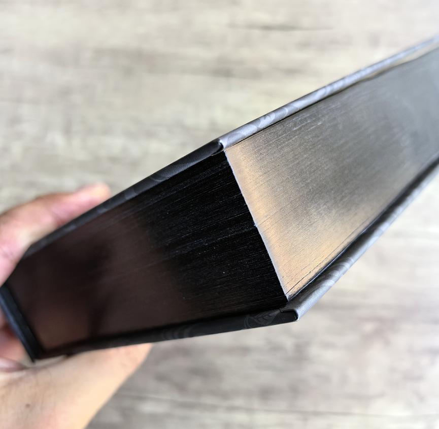 Signature Gilded Editions Buch Anmelde Holographic Foil to Book Edge